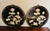 Black Chinoiserie Round Wall Art/Plaques With Mother of Pearl Inlay- A Pair For Sale - Image 11 of 12