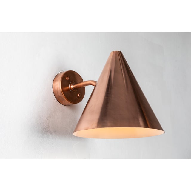 Hans-Agne Jakobsson 'Tratten' Polished Copper Outdoor Sconce For Sale - Image 11 of 11