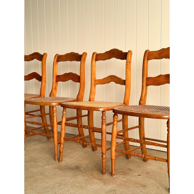 French Country Antique French Country Dining Chairs, Set of 4 For Sale - Image 3 of 12