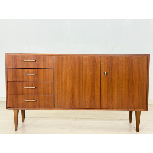 Mid-Century Sideboard with Drawers in Walnut, 1960s For Sale - Image 11 of 14