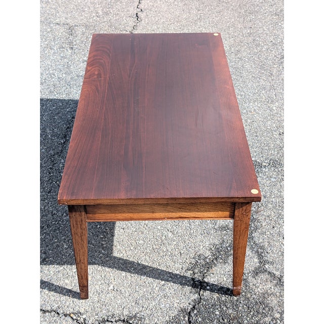 Vintage Craftique Solid Walnut Coffee Table For Sale - Image 10 of 18