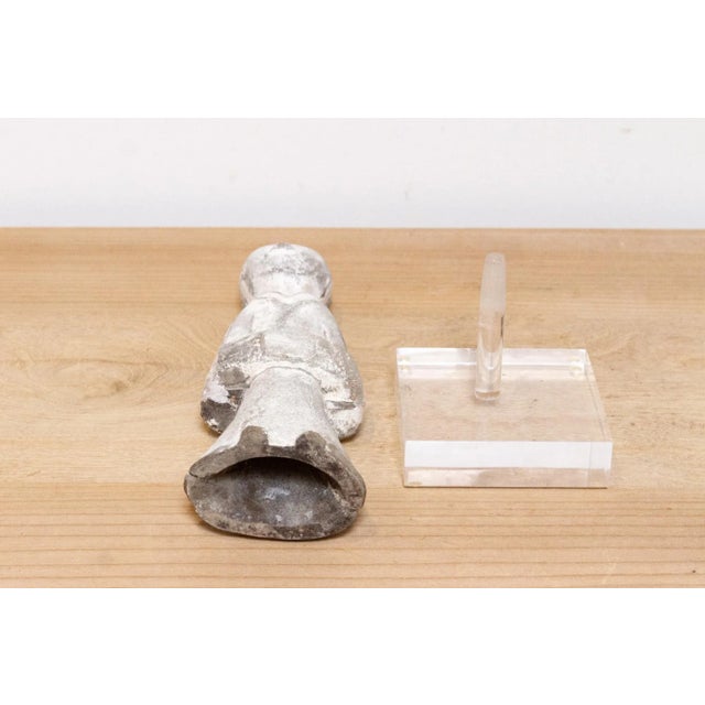 Antique White Court Lady Pottery Figure For Sale In Los Angeles - Image 6 of 8