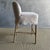 Beige Kate Slip Covered Counter Stool -Ticking 100% Linen With Raw Brass Foot Rail For Sale - Image 8 of 11