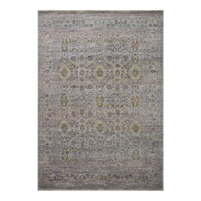 Jean Stoffer x Loloi Bradbury Grey / Multi 9'-0" x 12'-0" Area Rug For Sale