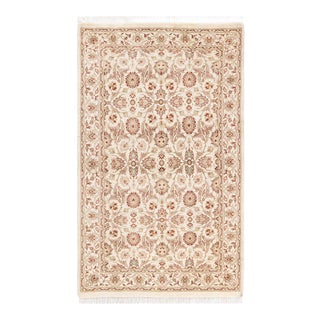 Mogul, One-of-a-Kind Hand-Knotted Area Rug - Ivory, 3' 2" x 5' 2" For Sale