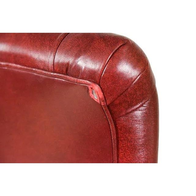 Chesterfield Style Tufted Leather High Back Executive Office Chair For Sale - Image 13 of 13