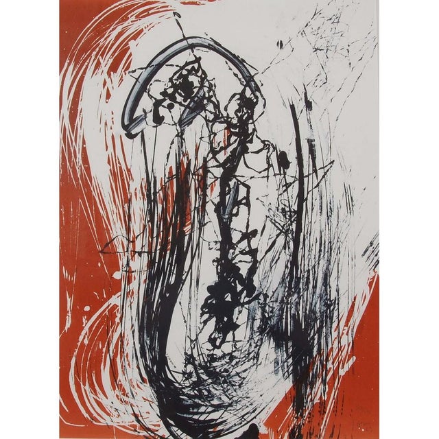 Asger Jorn 1914-1973, Untitled, lithographic work from 1973, Dan-graphique, Copenhagen. Signed Jorn 73 30/50 dimensions:...