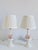 French Provincial Vintage Porcelain Capodimonte Style Porcelain Table Lamps-a Pair For Sale - Image 3 of 12