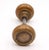 Pair of Vintage Six Fold Scallop Brass Door Knobs For Sale - Image 4 of 5