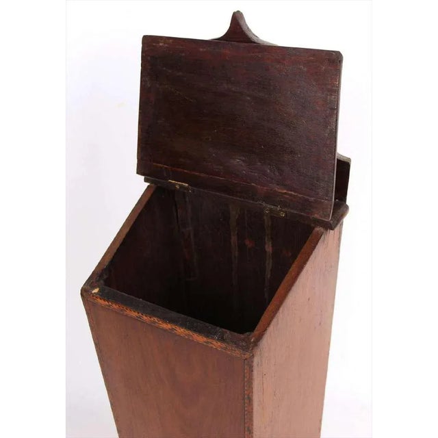 Mid 19th Century American Inlaid Mahogany Candle Box, 19th Century For Sale - Image 5 of 7