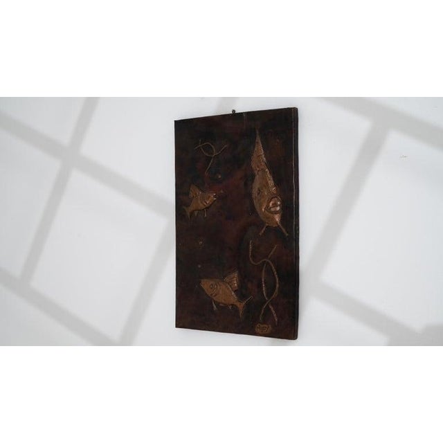 Metal 1960s Danish Copper Artwork For Sale - Image 7 of 10