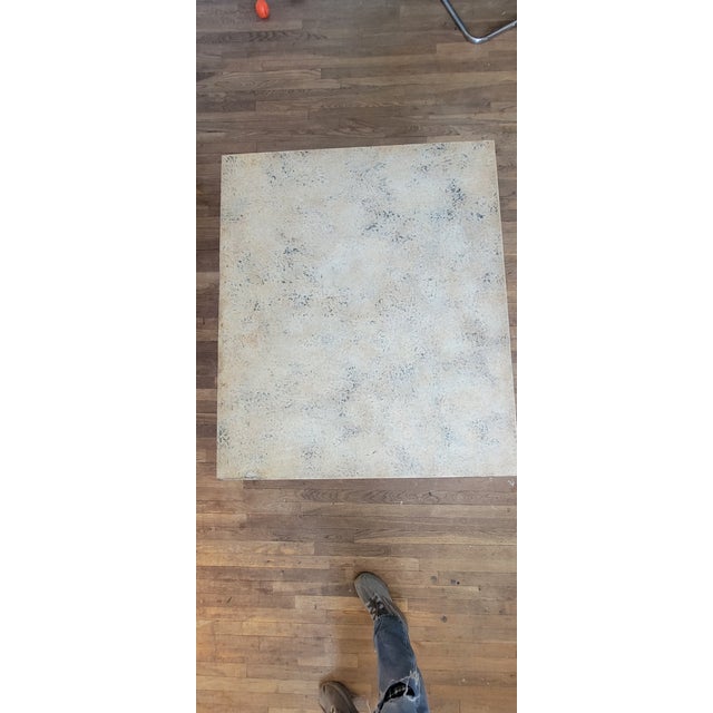 1990s 1990s Neoclassical Stone & Wrought Iron Coffee Table For Sale - Image 5 of 7