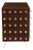 Chocolate Brown Murano Sphere Cabinet with Brass Legs from Justfurnituress SRL For Sale