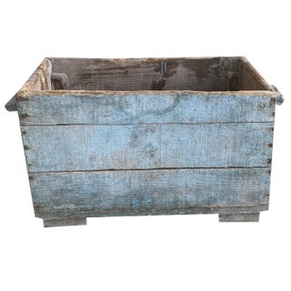 Blue Pine Box, 1940s For Sale