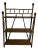 Antique Scorched Bamboo 3 Shelf Etagere For Sale