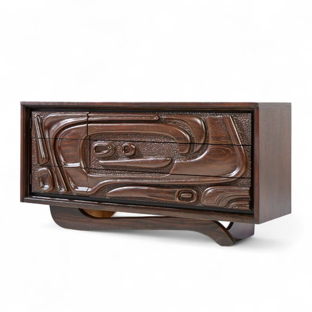 Mid-Century Modern Witco Style Pulaski Oceanic Mid Century Credenza For Sale - Image 3 of 8