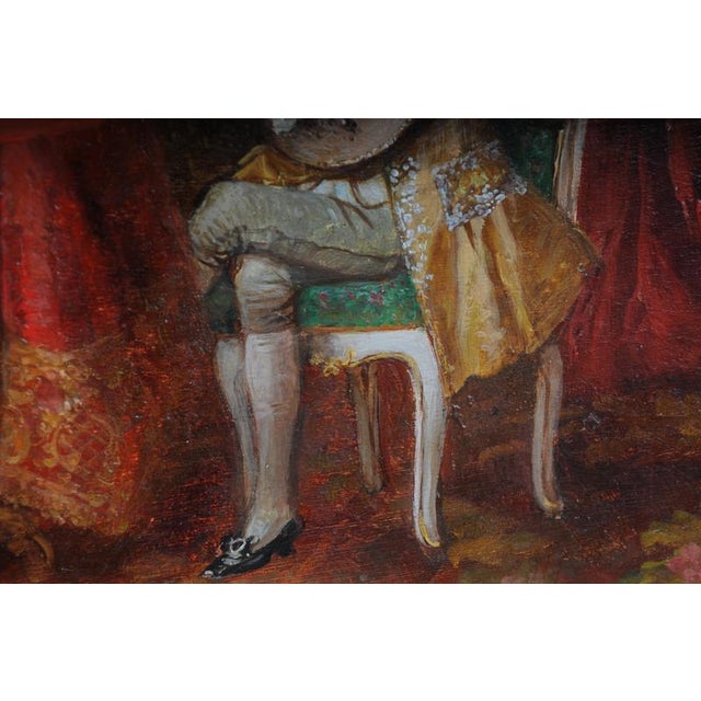 Stephan Sedlacek, Rococo Painting, Oil on Canvas, Framed For Sale - Image 12 of 18