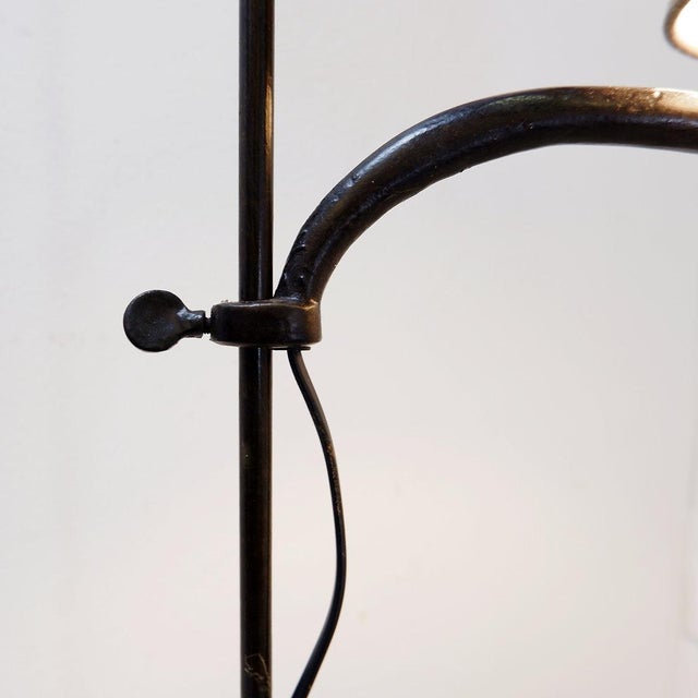 Adjustable Wrought Iron Floor Lamp For Sale - Image 13 of 15