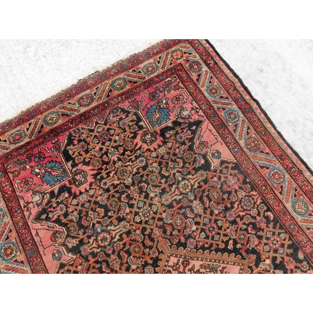 1930s Antique Handmade Persian Rug 4'4"x 6'7" For Sale In Los Angeles - Image 6 of 13