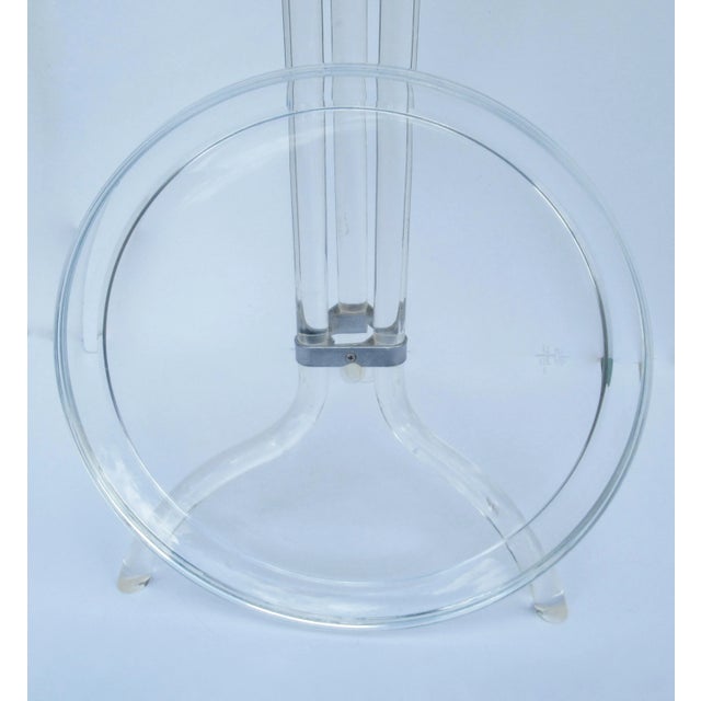 Mid-Century Dorothy Thorpe Lucite, Server Stand With Server Platter & Insert - 3 Pieces For Sale - Image 9 of 13