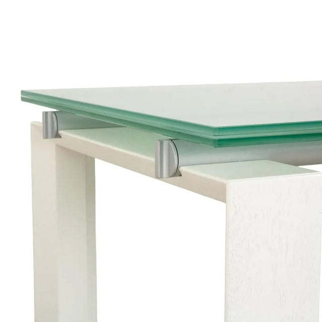 Stilt Extendable Dining Table in Glass from Desalto For Sale - Image 6 of 15