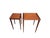Vintage Mahogany Nesting Tables Gold Inlay Refinished Mid Century Lb Van Server For Sale In Miami - Image 6 of 10