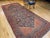 French Country Vintage Persian Malayer Gallery Rug, Handwoven Allover Herati Pattern, Navy Blue & Red, 5’ X 13’ For Sale - Image 3 of 12