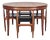 Vintage Teak Table and Chairs by Hans Olsen for Frem Rojle, 1960s, Set of 4 For Sale