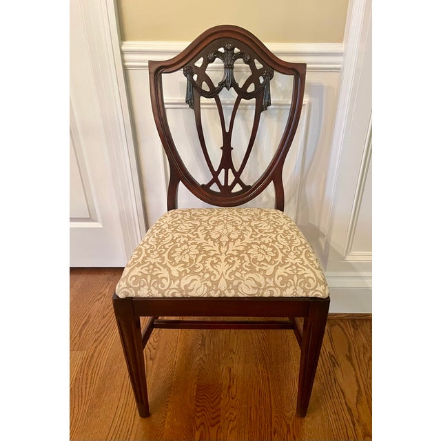 Chairs Dining Hepplewhite Shieldback Vintage For Sale In Seattle - Image 6 of 11