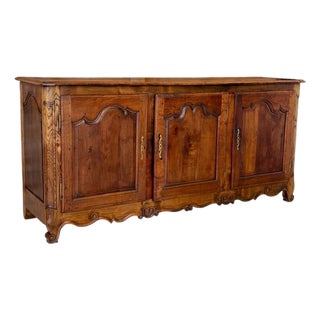 Late 19th Century French Provincial Louis XV Walnut Three-Door Enfilade For Sale
