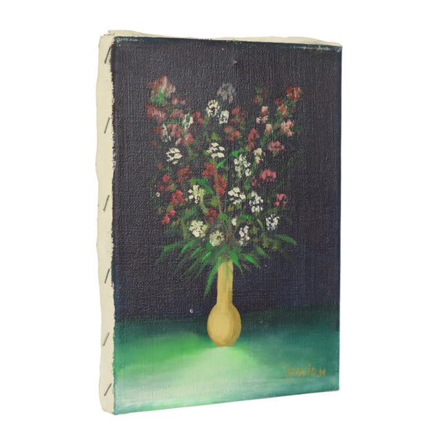 Textile Marcel David, Still Life Composition, 1980, Painting on Canvas For Sale - Image 7 of 10