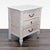 Wood and wicker painted chest. Brand: Lexington Furniture. Dimensions (in): 29W x 19D x 31H.