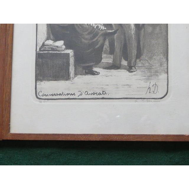Paper Honore Daumier Pair of Caricatures Framed & Matted Prints For Sale - Image 7 of 10