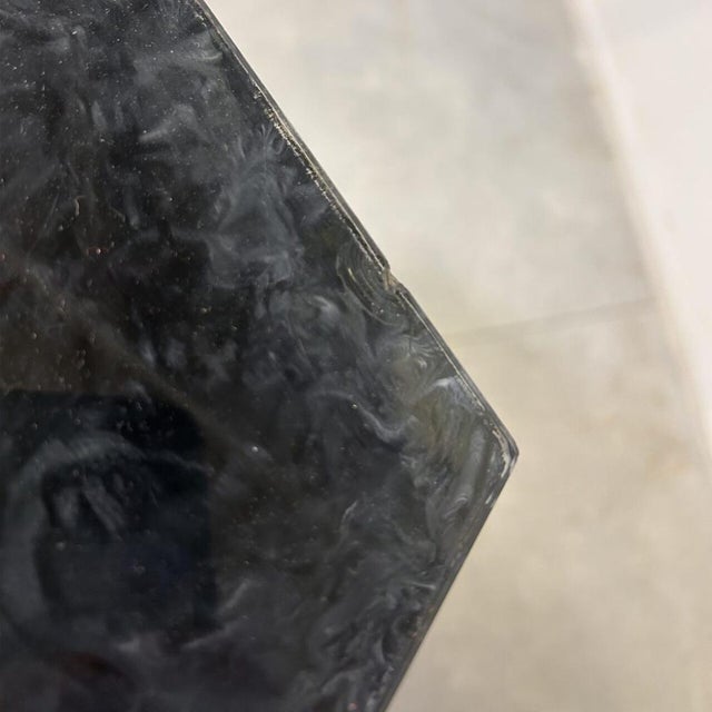 Dining Table with Hexagonal Wooden Feet & Brass Terminals, 1960s For Sale - Image 14 of 15