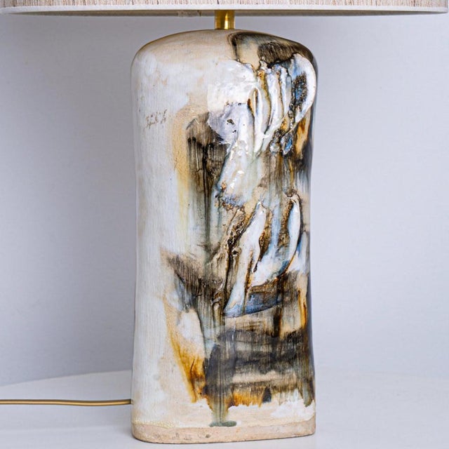 Blue Vintage Danish Table Lamp by Jeppe Hagendorn, 1960s For Sale - Image 8 of 10