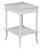 White Vintage White Bedside Accent Table For Sale - Image 8 of 9