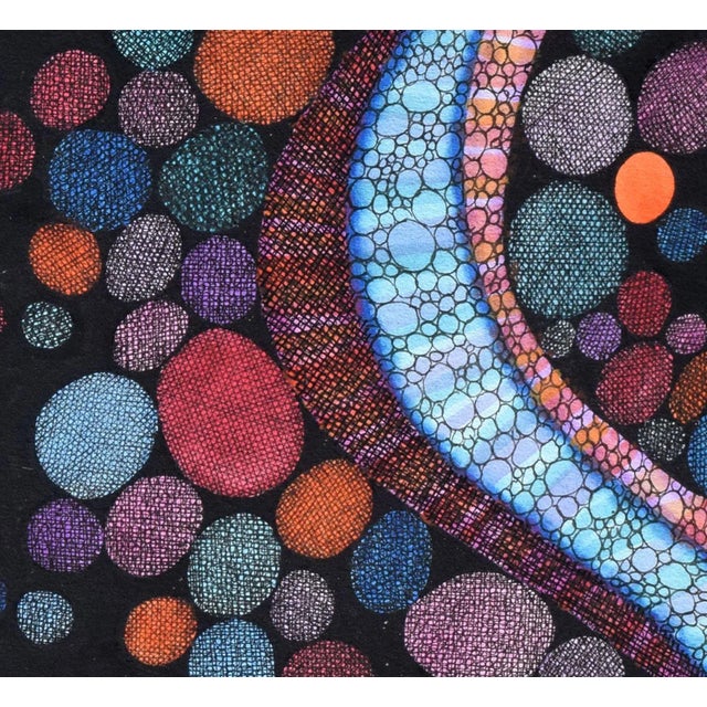 Abstract Color in Motion - Pointillist Abstract by Ben Black For Sale - Image 3 of 5