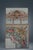 Frescoes, original canvas fragments, with floral elements and a central figure, removed from an early 20th-century...