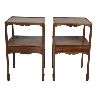Georgian Bedside Lamp Tables, 1920, Set of 2 For Sale