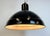 Industrial Black Enamel Factory Pendant Lamp, 1950s For Sale - Image 13 of 14