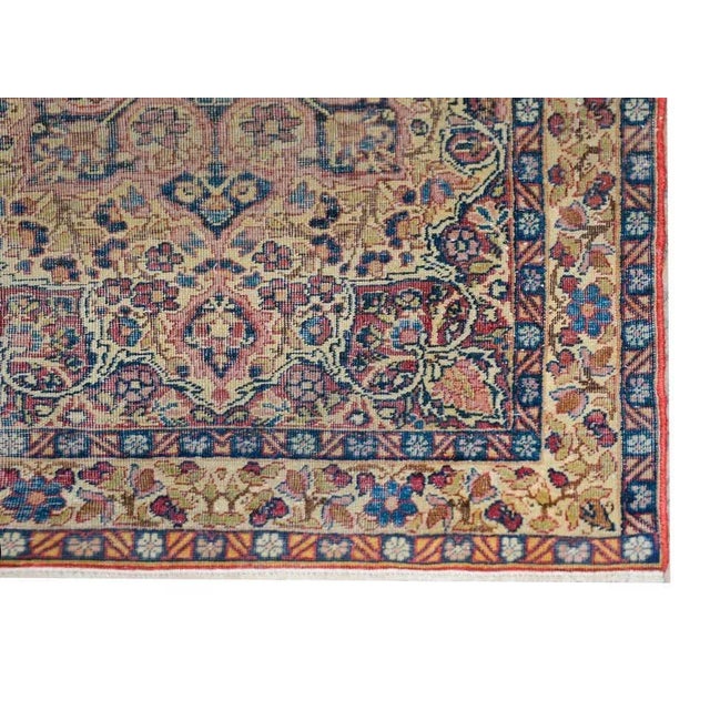 Blue Early 20th Century Lavar Kirman Rug For Sale - Image 8 of 11