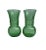 Vintage Green Glass Vase - A Pair For Sale - Image 6 of 6