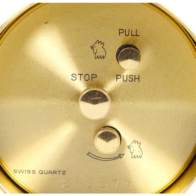 Gold Mid 20th Century Tiffany & Co. Gilt Bronze Round Shape Desk Clock For Sale - Image 8 of 10