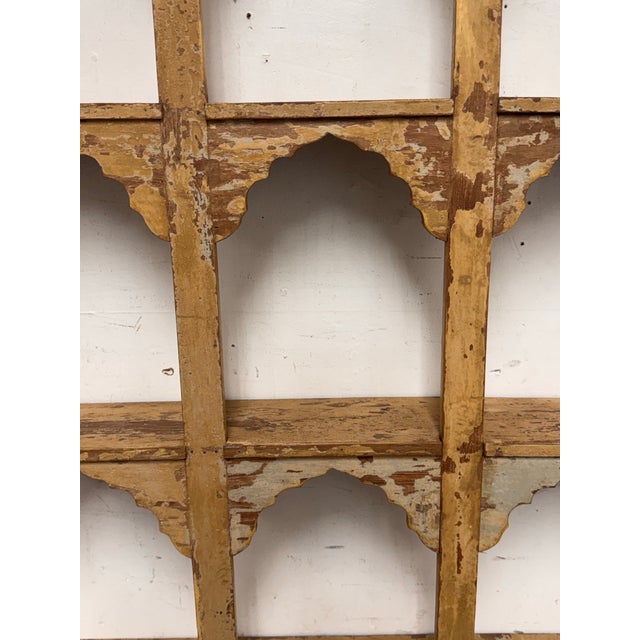 Wood Reclaimed Wooden Topi Arch Wall Fixed Shelves, 20th Century For Sale - Image 7 of 12