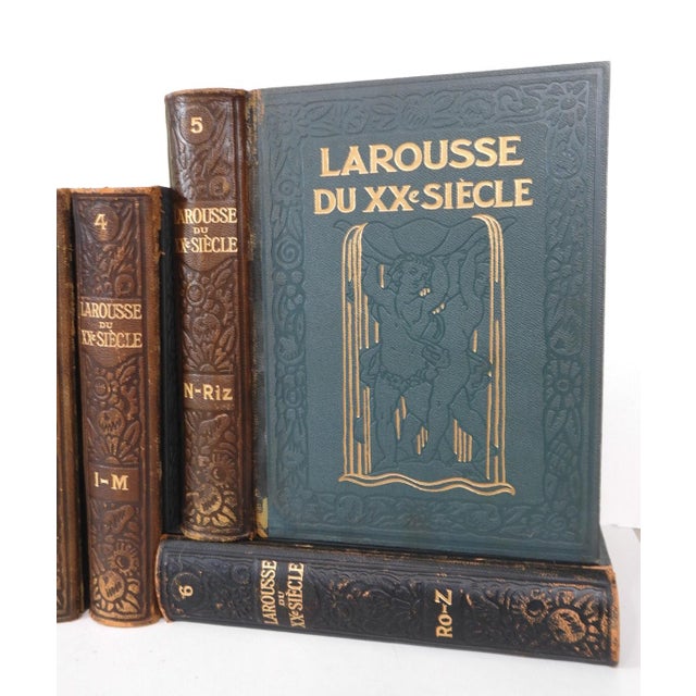 1930s 1933 Larousse Du XXe Siècle Reference Books - Set of 6 For Sale - Image 5 of 11