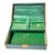 A little treasure chest from another era! This beautiful mid-century jewelry box features a rich emerald green exterior...
