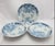 Japanese Blue & White Sansu Sometsuke Mountain Landscape Village Plate Set of 3 For Sale In Portland, OR - Image 6 of 11