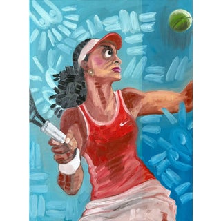 Stay Ready , 21st Century, Modern, Contemorary, Sports, Seromo Okoro (2026) Oil on Canvas For Sale