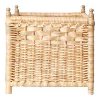 Wicker Box Planter Tan, Extra Large For Sale