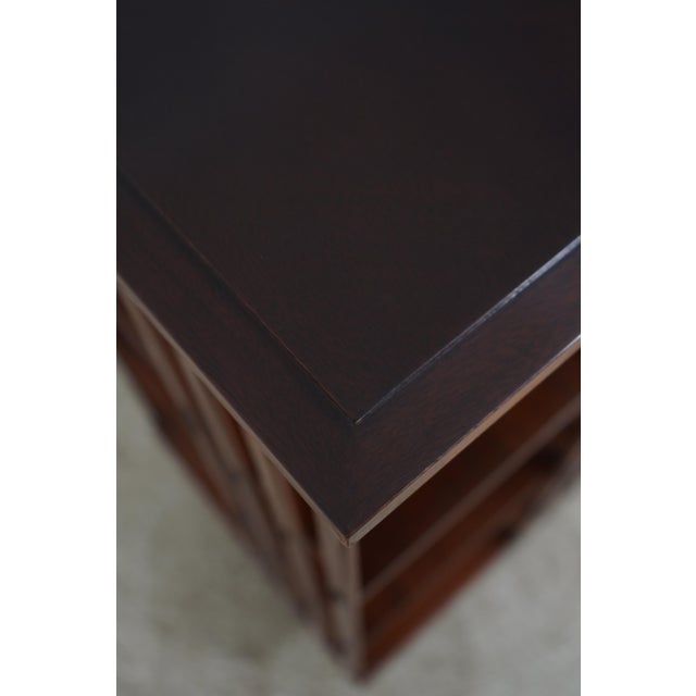 Brown Kindel Mahogany Revolving Bookshelf For Sale - Image 8 of 12
